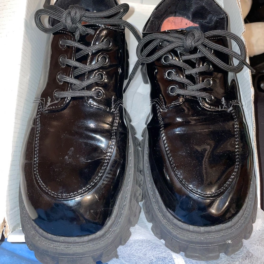 Minimalist Flatform Oxford Shoes